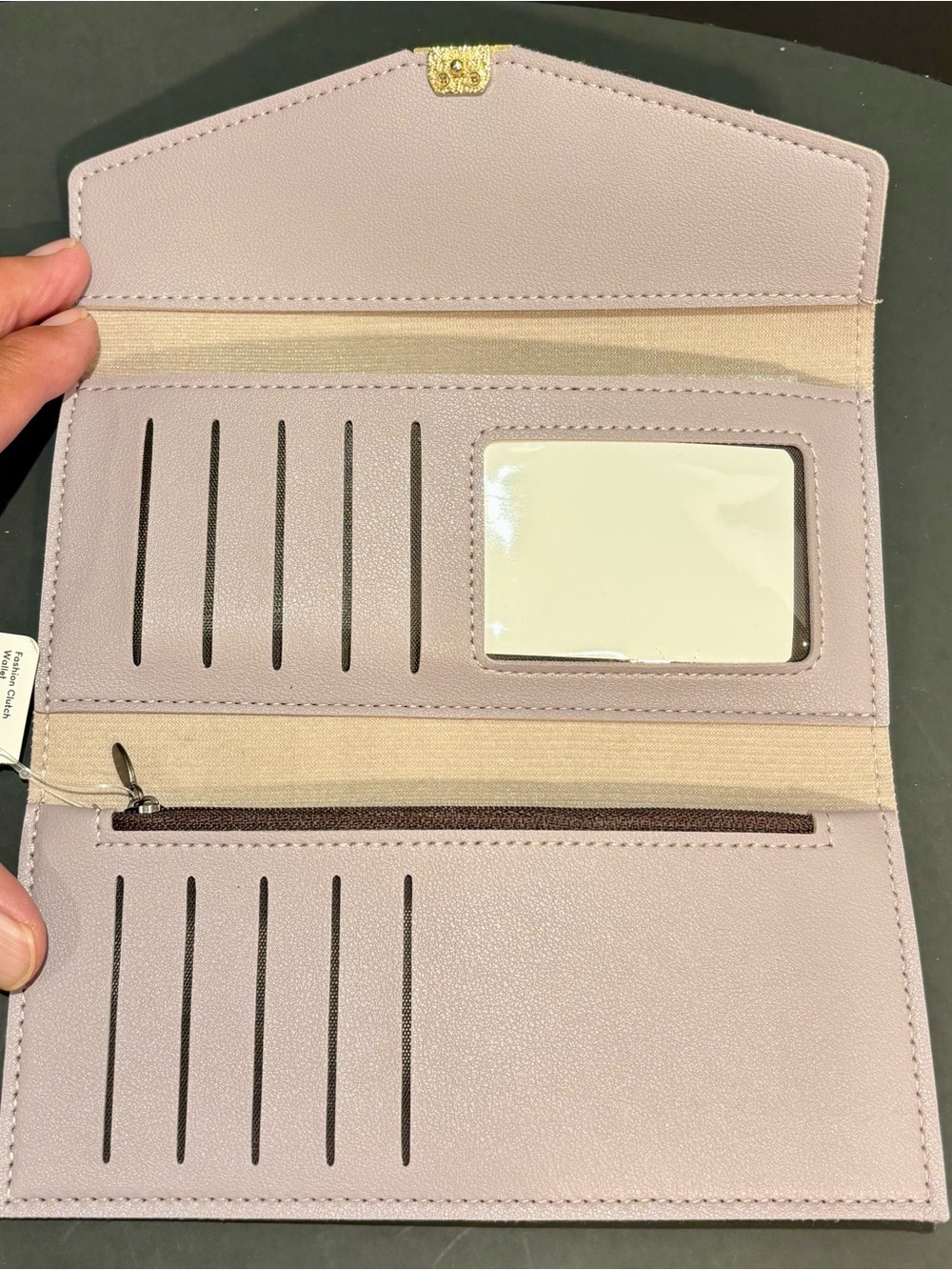 Elegant Pale Pink Fashion Clutch Wallet - Picture 4 of 6
